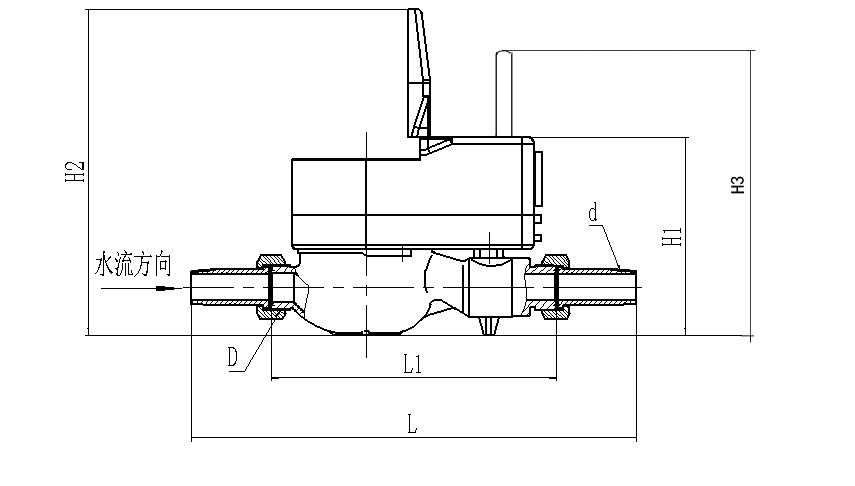 WIRELESS AMR WATER METER (LoRa) DN15~ 25 (Valve Control)