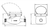 Multijet Dry Type Vane Wheel Water Meter